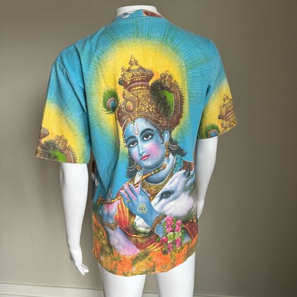 Vintage 90’s Hindu Goddess Bold All Over Print Tee - Picture 5 of 6